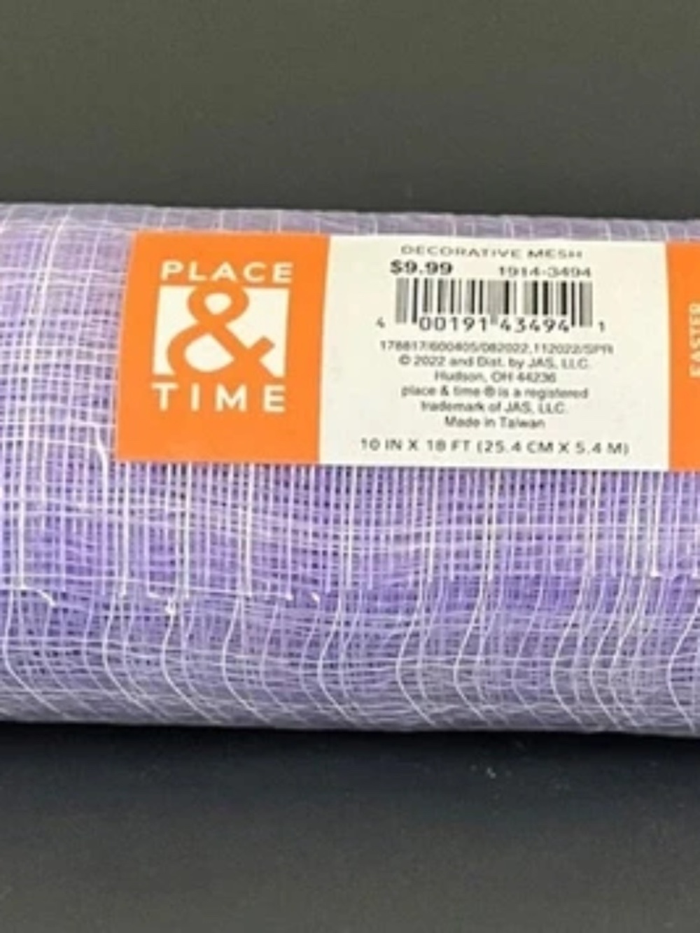 4 rolls decorative mesh wreath & craft supplies 10 in x 18ft and 5.5 in x 30 ft